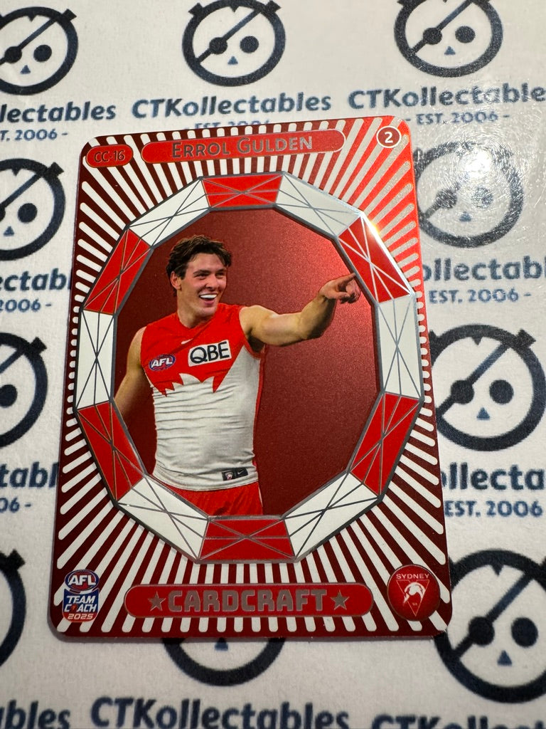 2025 AFL Teamcoach Errol Gulden Card craft #1 CC-16 Swans