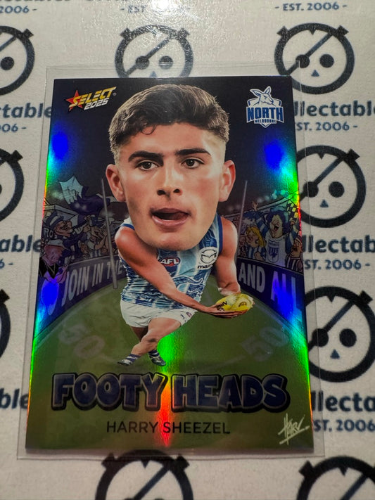 2025 AFL Footy Stars Footy Heads Harry Sheezel FH71 Kangaroos