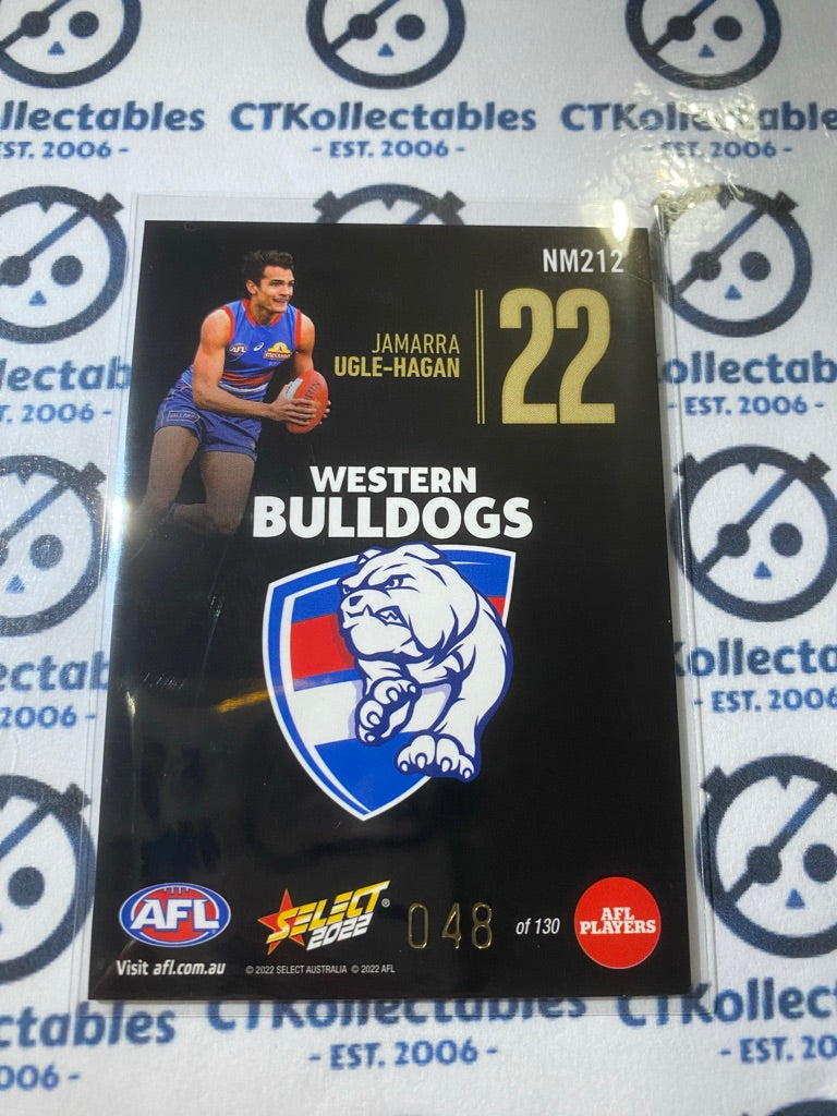 2022 AFL Footy Stars Numbers Midnight #NM212 #048/130 Bulldogs