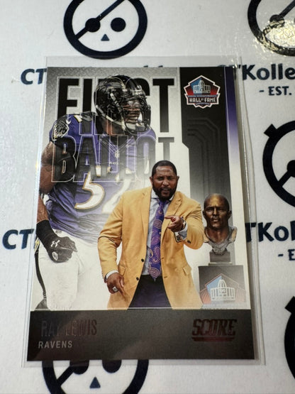 2022 NFL Panini Score First Ballot #FB-RL Ray Lewis Ravens