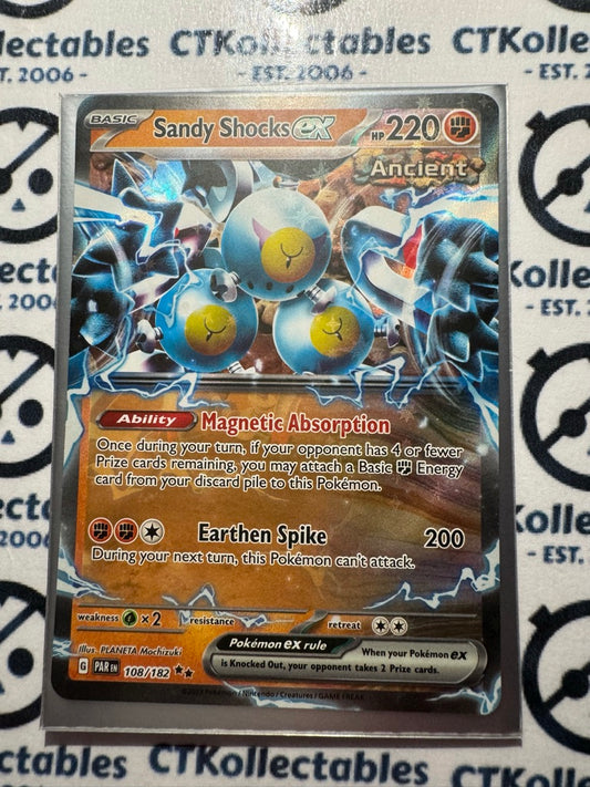 Sandy Shocks EX Ultra Rare #108/182 2023 Paradox Rift Pokémon TCG