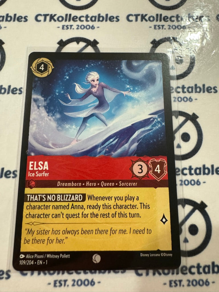 2024 Disney Lorcana Non-Foil #109/204 Elsa The First Chapter Common