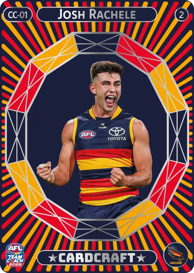 2025 AFL Teamcoach Josh Rachelle Cardcraft #2 CC-01 Crows