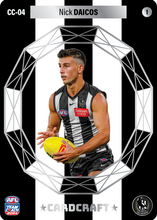 2024 AFL Teamcoach Nick Daicos Cardcraft CC-04 #1 Magpies