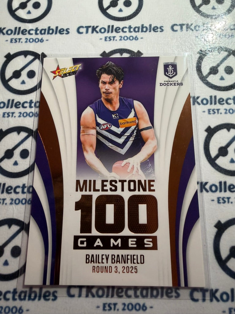2026 Select AFL Footy Stars Milestone MG32 Bailey Banfield Dockers