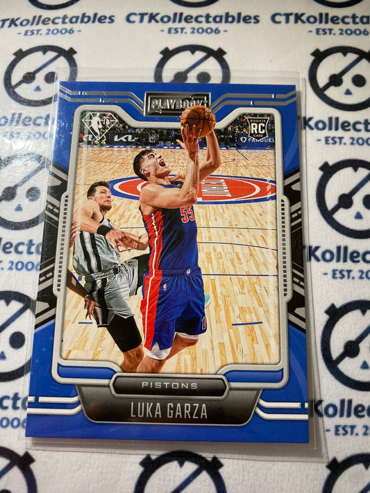 2021/22 Panini NBA Chronicles Playbook Luka Garza Rookie RC #128 Pistons