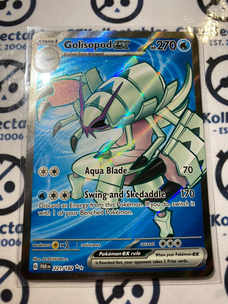 Golisopod EX Full Art #221/182 2023 Scarlet & Violet Paradox Rift Poké ...