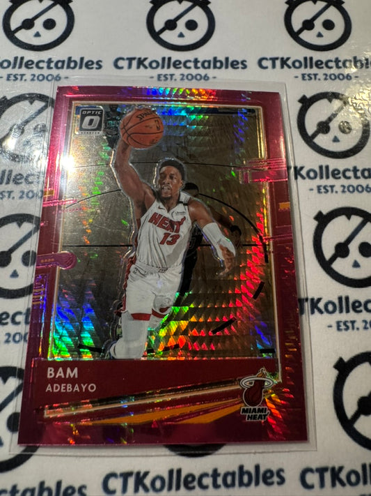2020-21 NBA Donruss Optic Bam Adebayo Pink Hyper Prizm #52 Heat