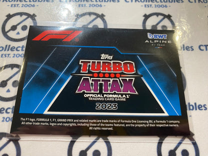 2023 Topps Turbo Attax F1 Attax BWT Apline #28 Team Logo Foil