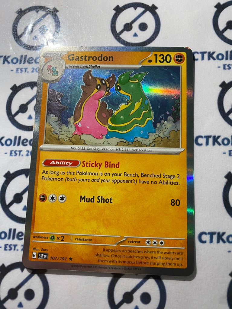 Gastrodon Holo Rare #107/191 Surging Sparks Pokémon TCG 2024