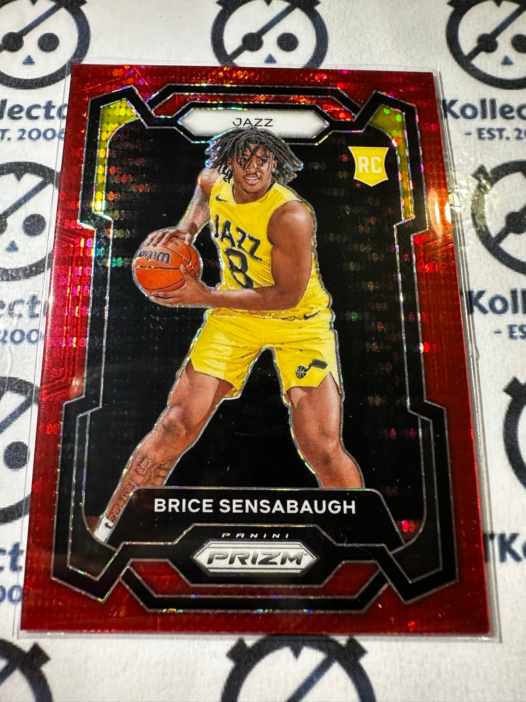 2023-24 NBA Panini PRIZM Brice Sensabaugh #245/299 Red Prizm #177 Jazz