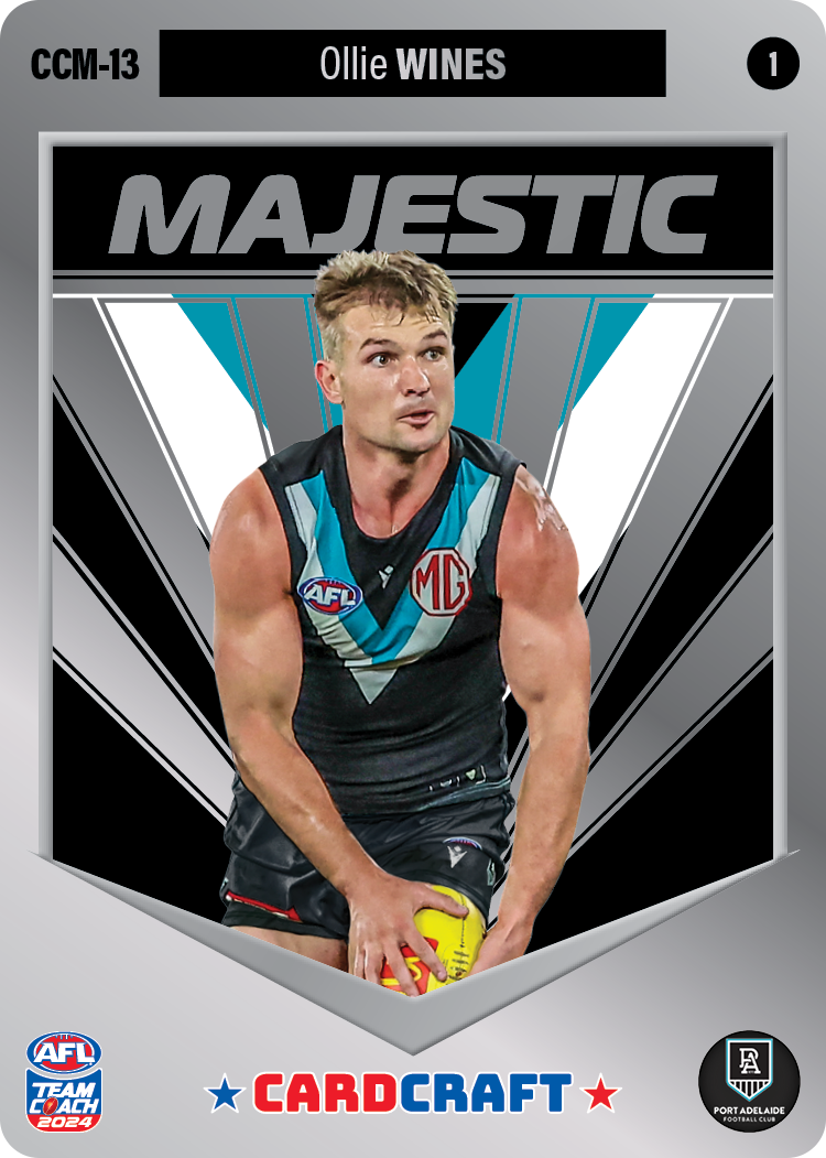 2024 AFL Teamcoach Ollie Wines Cardcraft Majestic CCM-13 #1 Power