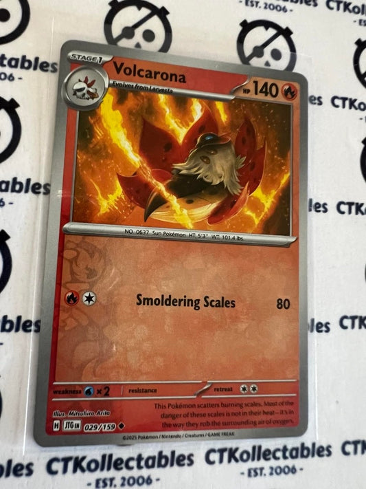 Volcarona Reverse Holo #029/159 Journey Together Pokemon Card TCG