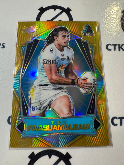 2026 Select NRL League Heroes Luminous Base #L65 Tino Fa'asuamaleaui Titans