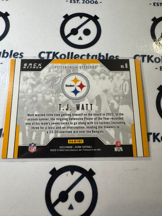 2023 NFL Score Sack Attack #8 T.j Watt Steelers