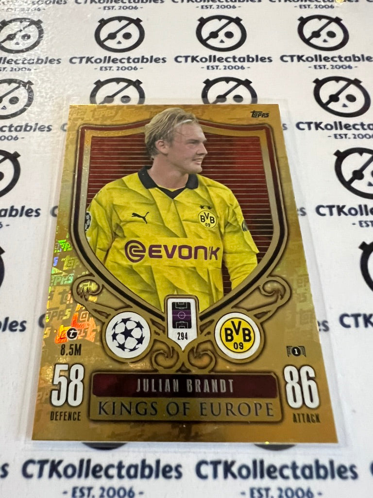 2023-24 TOPPS MATCH ATTAX Julian Brandt Kings Of Europe #294 SOCCER CARD