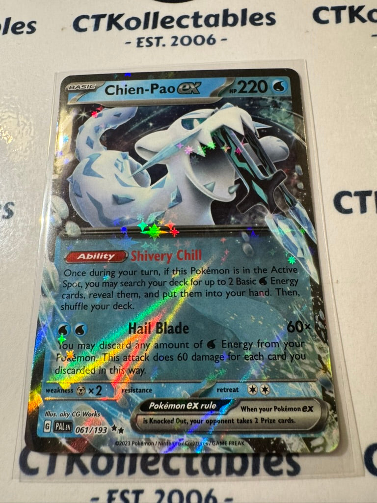 Chien-Pao EX Double Rare #061/193 2023 Scarlet & Violet Paldea Evolved