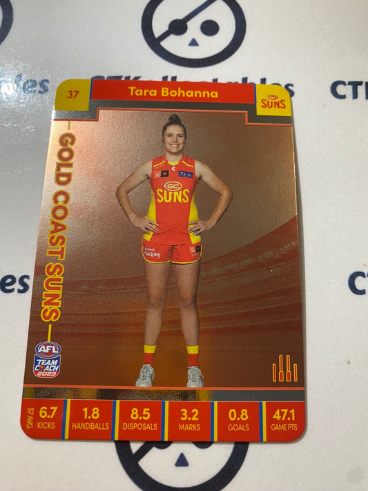 2023 AFLW Teamcoach Silver Card #37 Tara Bohanna