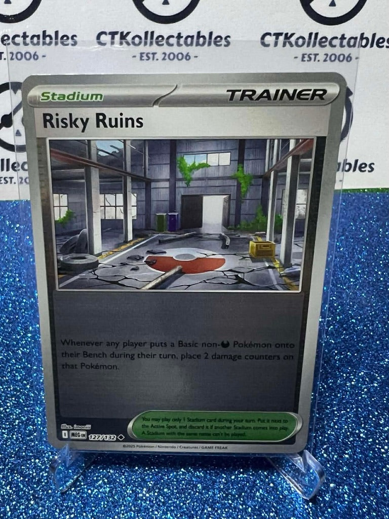Risky Ruins Reverse Holo #127/132 Mega Evolution Pokemon