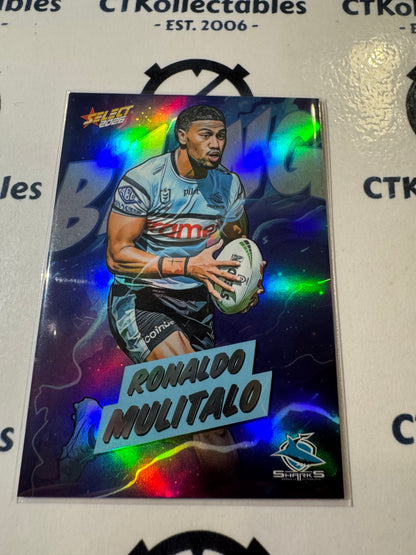 2026 Select NRL League Heroes BANG #B22 Ronaldo Mulitalo Sharks