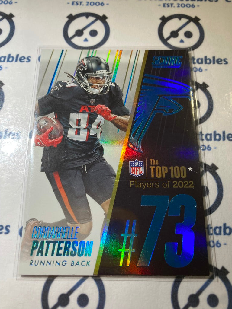 2023 NFL Panini Score Cordarrelle Patterson "The top 100" SSP Case Hit #73