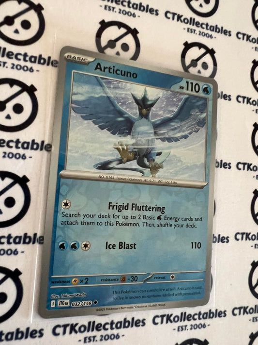 Articuno Reverse Holo #032/159 Journey Together Pokemon Card TCG