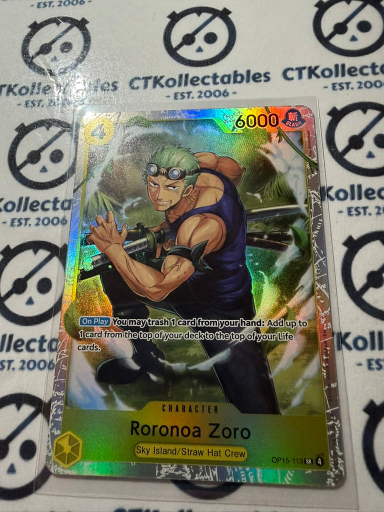 Roronoa Zoro One Piece Adventure on Kami's Island op15-113 SR