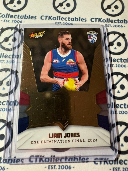 2025 AFL Footy Stars Milestone Hobby Liam Jones Jersey # #019/240 Bulldogs