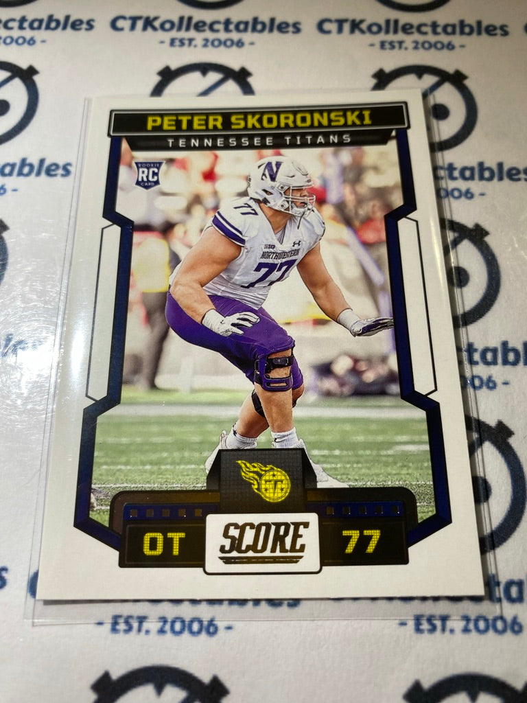 2023 NFL Panini Score #397 Peter Skoronski - Tennessee Titans