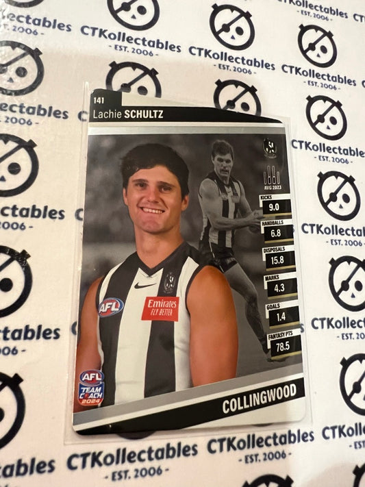 2024 AFL Teamcoach Silver Card #141 Lachie Shultz Magpies