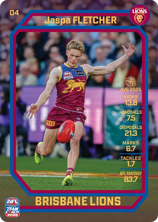 2026 Teamcoach AFL Base #4 Jaspa Fletcher