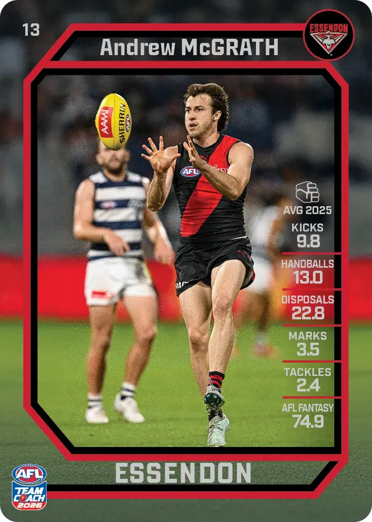 2026 Teamcoach AFL Base #13 Andrew McGrath