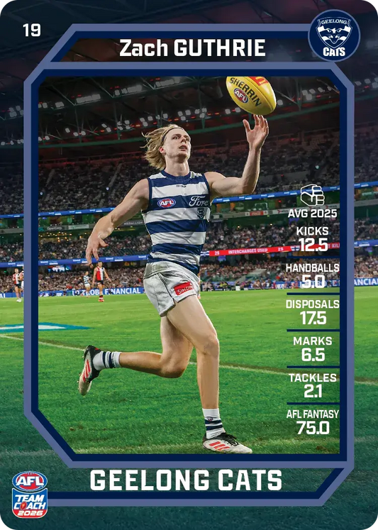 2026 Teamcoach AFL Base #19 Zach Guthrie