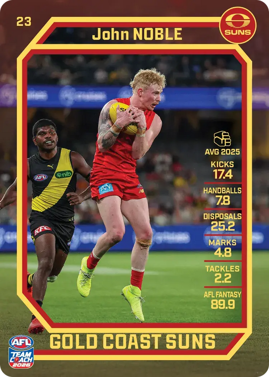 2026 Teamcoach AFL Base #23 John Noble