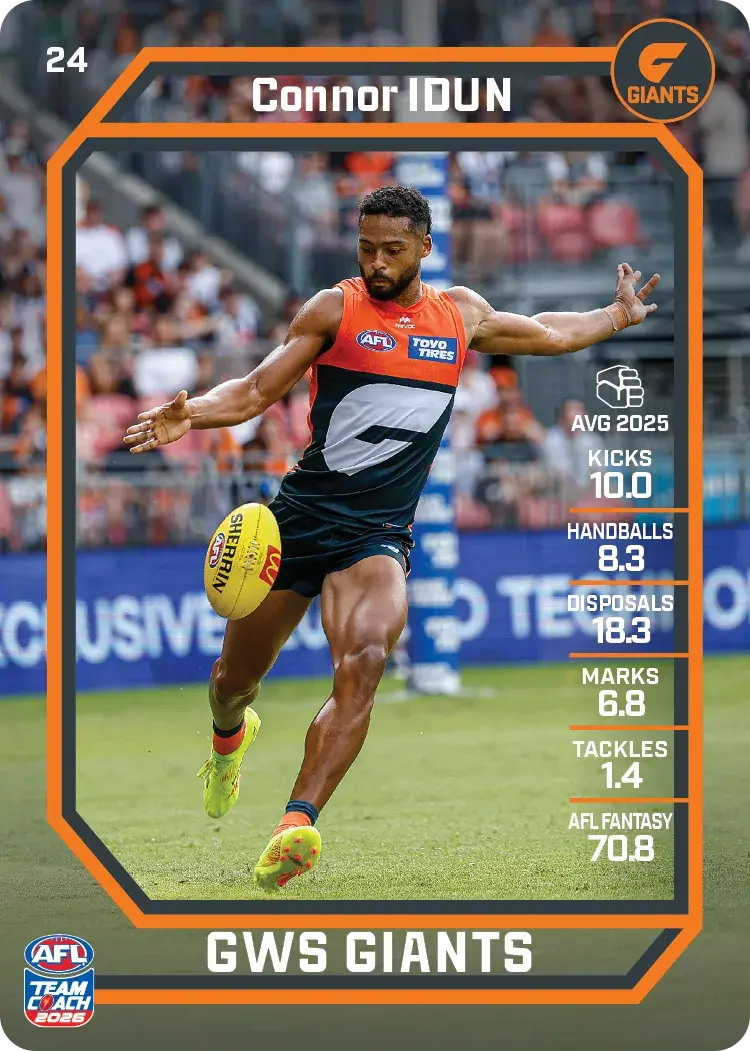 2026 Teamcoach AFL Base #24 Connor Idun