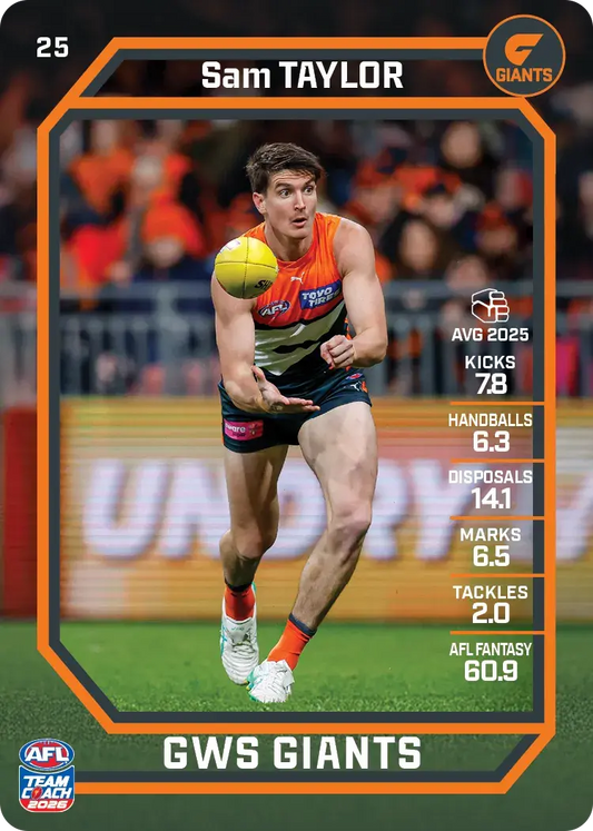 2026 Teamcoach AFL Base #25 Sam Taylor