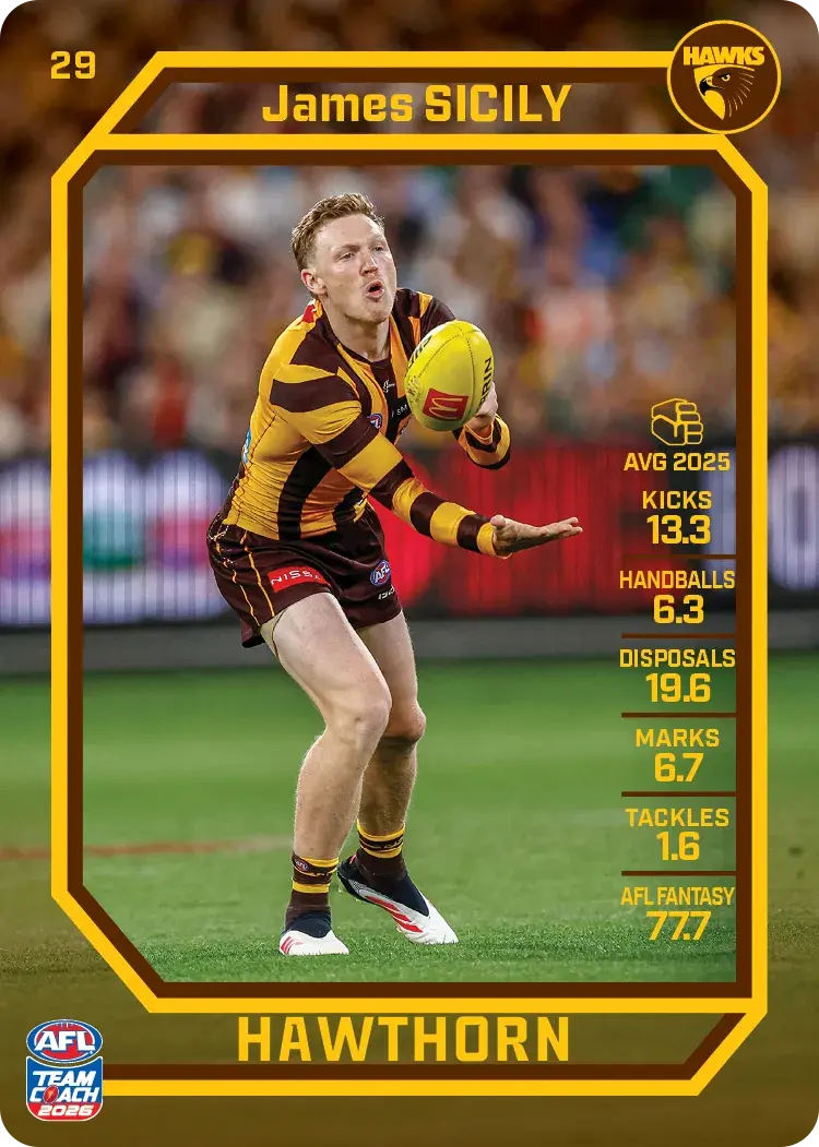 2026 Teamcoach AFL Base #29 James Sicily