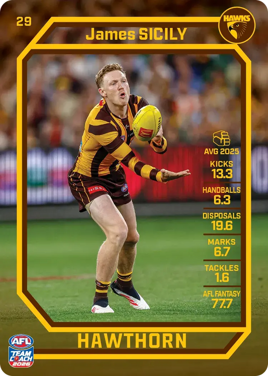 2026 Teamcoach AFL Base #29 James Sicily