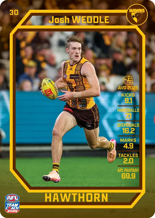 2026 Teamcoach AFL Base #30 Josh Weddle