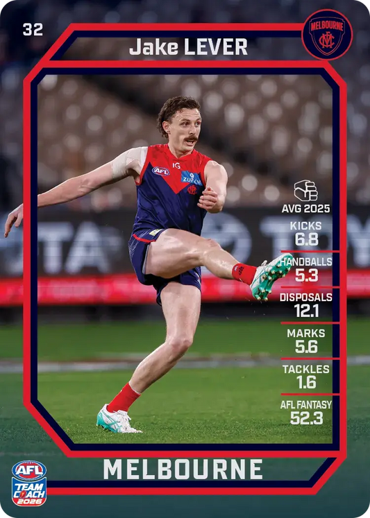 2026 Teamcoach AFL Base #32 Jake Lever