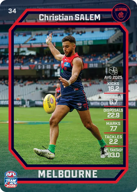 2026 Teamcoach AFL Base #34 Christian Salem