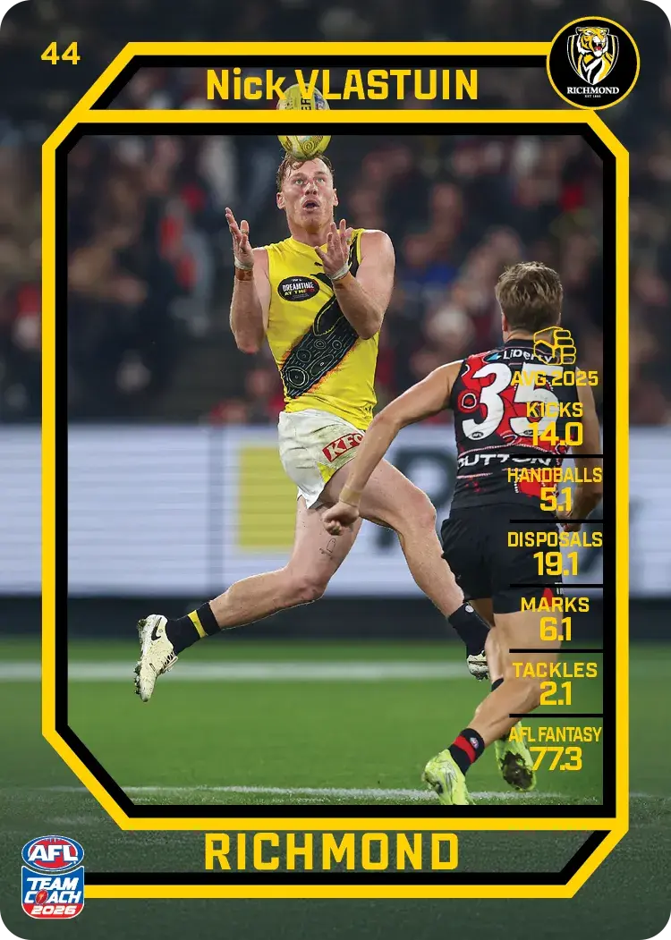 2026 Teamcoach AFL Base #44 Nick Vlastuin