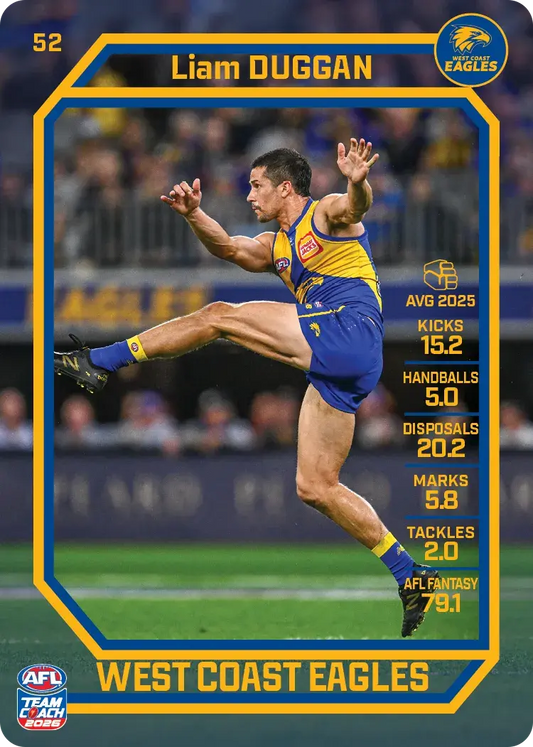 2026 Teamcoach AFL Base #52 Liam Duggan