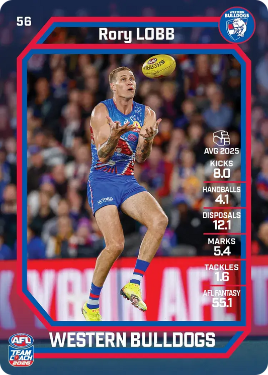 2026 Teamcoach AFL Base #56 Rory Lobb
