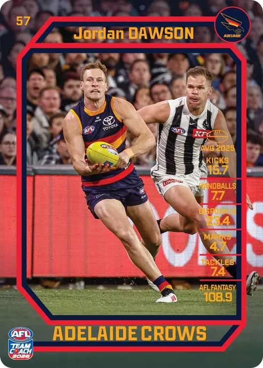 2026 Teamcoach AFL Base #57 Jordan Dawson