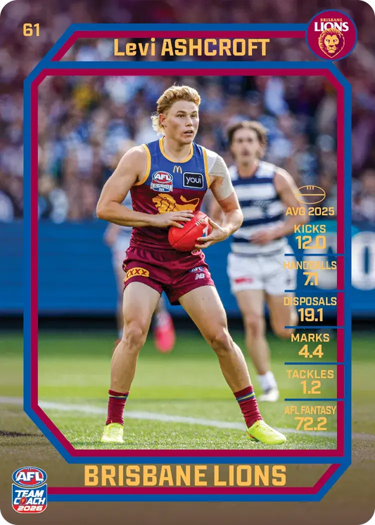 2026 Teamcoach AFL Base #61 Levi Ashcroft