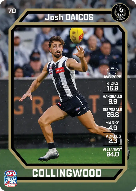2026 Teamcoach AFL Base #70 Josh Daicos