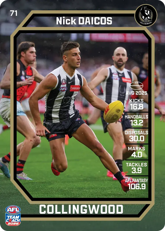 2026 Teamcoach AFL Base #71 Nick Daicos