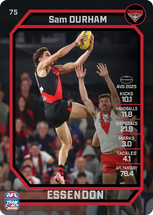2026 Teamcoach AFL Base #75 Sam Durham