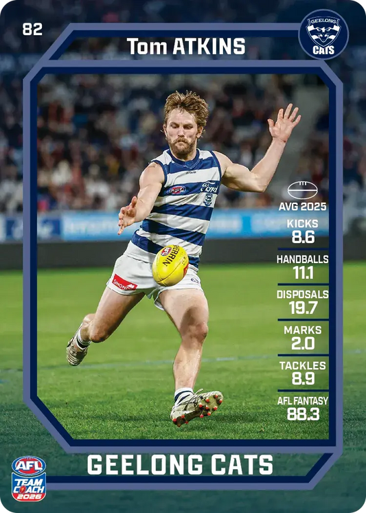 2026 Teamcoach AFL Base #82 Tom Atkins